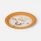 Niedliches Baby Fennec Fox Papierplatte Pappteller (Schrägansicht)