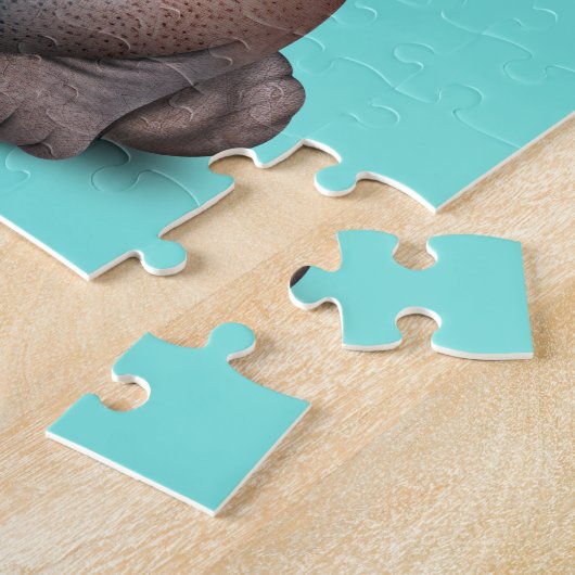 Niedliches Baby-Flusspferd Puzzle (Seite)