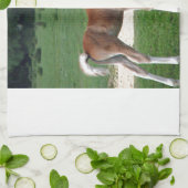 Niedliches Baby-Fohlen-Schicksals-Geschenk-Frühjah Geschirrtuch (Gefaltet)