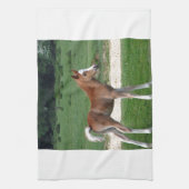 Niedliches Baby-Fohlen-Schicksals-Geschenk-Frühjah Geschirrtuch (Vertikal)