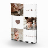 Niedliches Baby Foto Collage Herz Foto Block (Rechts)