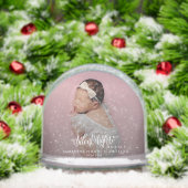 Niedliches Baby Foto Weihnachten Geburtserklärung Schneekugeln (Weihnachten)