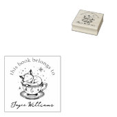 Niedliches Baby Fox Asleep im Magischen Starry Tea Gummistempel (Stempel)