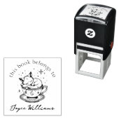 Niedliches Baby Fox Asleep im Magischen Starry Tea Permastempel (Beispiel)