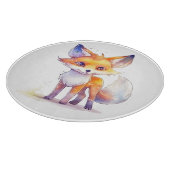 Niedliches Baby Fox Cutting Board Schneidebrett (Ecke)