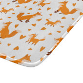 Niedliches Baby Fox Happy Mütter Tag Wildtier Schneidebrett (Ecke)