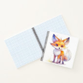 Niedliches Baby Fox Spiral Notebook Notizblock (Innenseite)