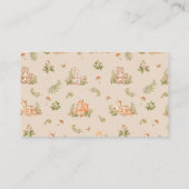 Niedliches Baby Fox Woodland Bringen Sie eine Buch Begleitkarte (Rückseite)
