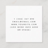 Niedliches Baby Frog Schlafen Kinder Kinderbetreuu Quadratische Visitenkarte (Rückseite)