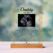 Niedliches Baby Gedicht für Daddy Acrylschild (Neutral)