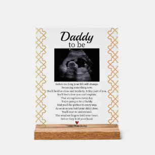 Niedliches Baby Gedicht für Daddy Acrylschild
