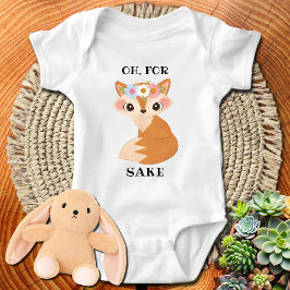 Niedliches Baby-Geschenk - für Fox Sake Funny Baby Strampler