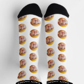 Niedliches Baby-Gesicht Personalisiert Foto Socken (Oben)