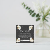 Niedliches Baby Ghost Halloween Herbsttaucher-Raff Begleitkarte (Stehend Vorderseite)