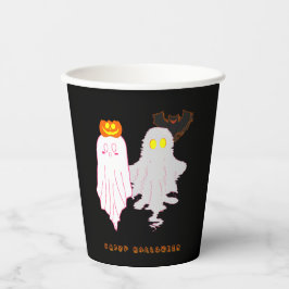 Niedliches Baby Ghosts Halloween-Papiertasse Pappbecher
