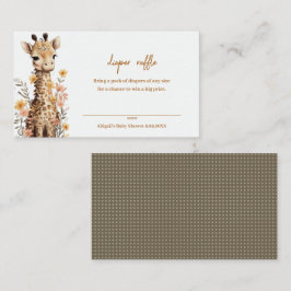 Niedliches Baby-Giraffbuch für Kinder Begleitkarte