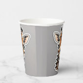 Niedliches Baby Giraffe-Gesicht Pappbecher (Rechts)