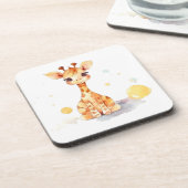 Niedliches Baby Giraffe Hard Plastic Untersetzer (Linke Seite)