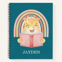 Niedliches Baby Giraffe Lesegeschichte Name Kinder