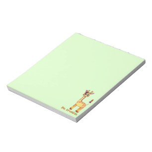 Niedliches Baby-Giraffe Notizblock