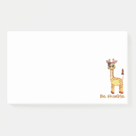 Niedliches Baby-Giraffe Post-it Klebezettel (Vorderseite)
