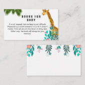 Niedliches Baby Giraffe Safari Bücher Anfrage für  Begleitkarte (Vorne/Hinten)