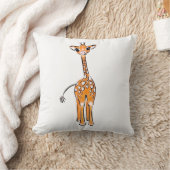 Niedliches Baby Giraffe, Safaritiere Kissen (Decke)