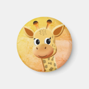 Niedliches Baby Giraffe Zeichnend Magnet
