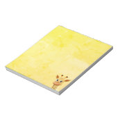 Niedliches Baby Giraffe Zeichnend Notizblock (Rotiert)