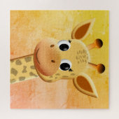 Niedliches Baby Giraffe Zeichnend Puzzle (Horizontal)