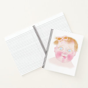 Niedliches Baby-Girl-Notebook Notizblock