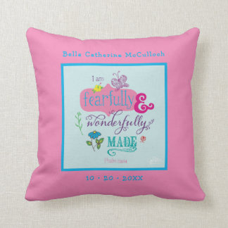 Niedliches Baby Girl Personalisiert Bibel Verse Ro Kissen
