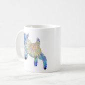 Niedliches Baby Goat Colorful Farm Animal Art Kaffeetasse (Vorderseite Links)