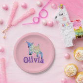 Niedliches Baby Goat Jumping Animal Art hinzufügen Pappteller (Party)