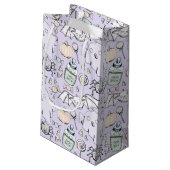 Niedliches Baby Halloween mit Pumpkins, Fledermäus Kleine Geschenktüte (Rückseite Schrägansicht)