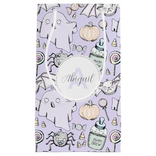 Niedliches Baby Halloween mit Pumpkins, Fledermäus Kleine Geschenktüte (Vorderseite)