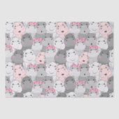 Niedliches Baby Hippos Tissue Paper Seidenpapier (Vorderseite)