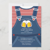 Niedliches BABY IST BREWING Baby Dusche Einladung (Vorderseite)