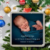 Niedliches Baby ist mein erstes fröhliches kleines Ornament Aus Metall
