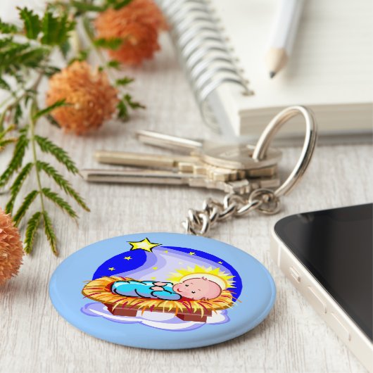 Niedliches Baby Jesus und Star Schlüsselanhänger (Seite)