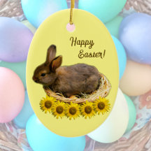 Niedliches Baby-Kaninchen - Osterhasen