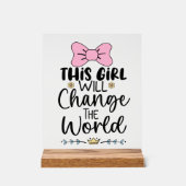 Niedliches Baby-Kinderzimmer Acrylschild (Vorderseite)