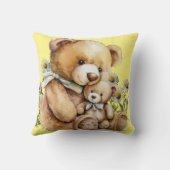 Niedliches Baby Kinderzimmer Kleinkind Teddy Bär G Kissen (Rückseite)