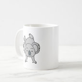 Niedliches Baby Koala mit einem Lächeln auf einem  Kaffeetasse (Vorderseite Links)