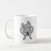 Niedliches Baby Koala mit einem Lächeln auf einem  Kaffeetasse (Links)