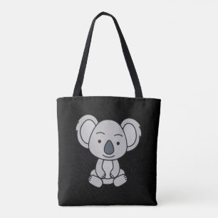Niedliches Baby Koala mit einem Lächeln im Boden Tasche