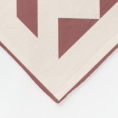 Niedliches Baby Kuh Zickzack Fleece Blanket (Ecke)