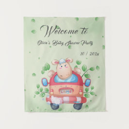 Niedliches Baby Lamb Baby Duschband Wandteppich