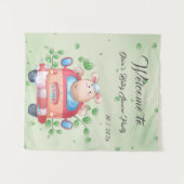 Niedliches Baby Lamb Baby Duschband Wandteppich (Vorderseite (Horizontal))