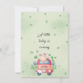 Niedliches Baby Lamb Baby Dusche Einladung (Rückseite)